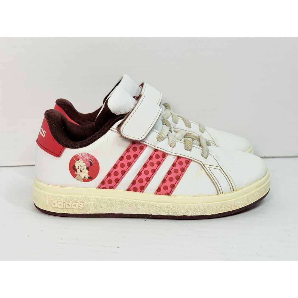adidas‎ Disney Grand Court 2.0 Minnie Mouse Kids Shoes White Pink Size 10K